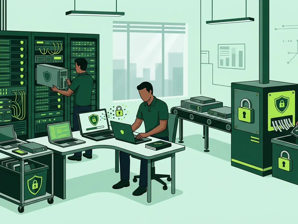 Secure IT asset retirement and certified data sanitization