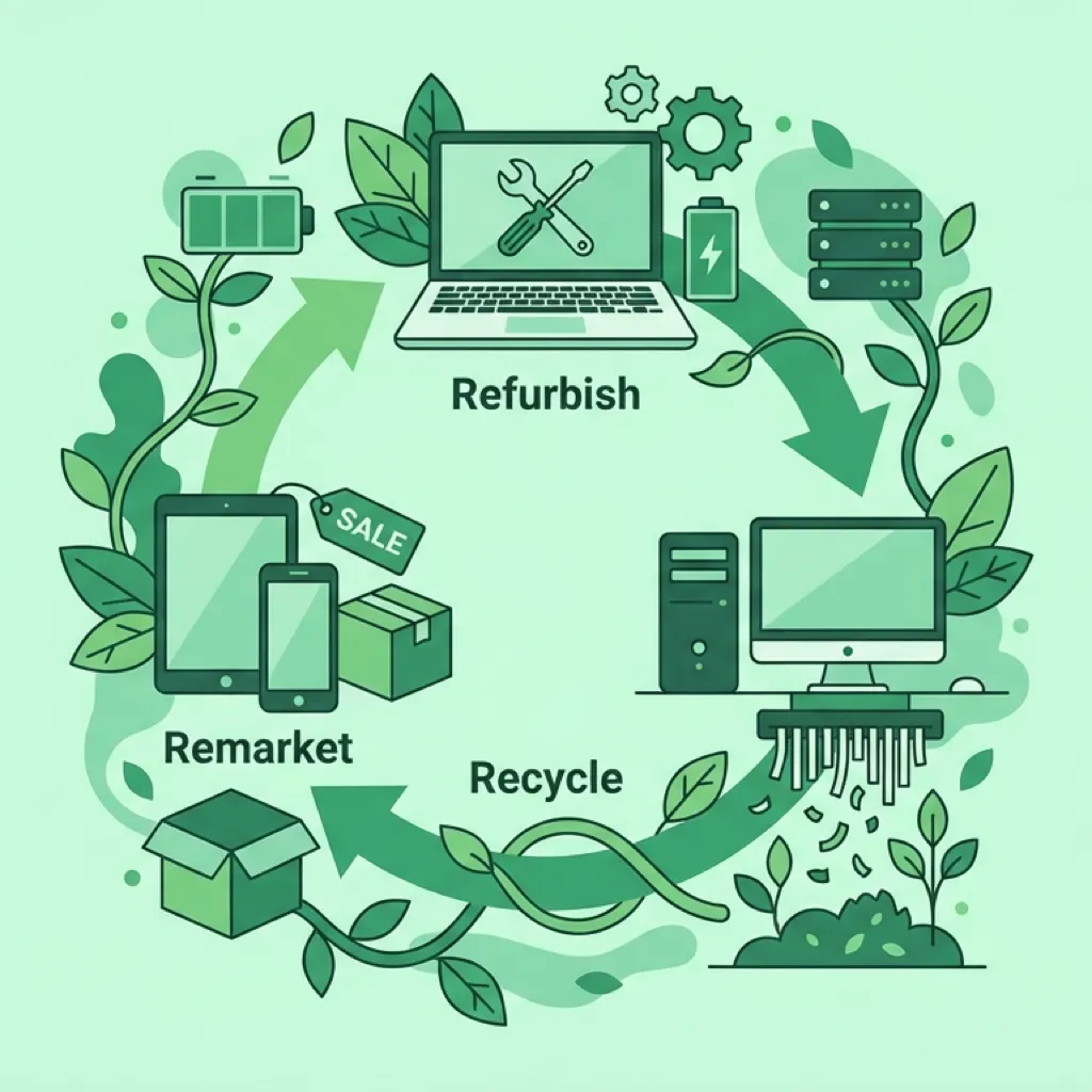 Circular IT lifecycle: refurbishment through responsible recycling
